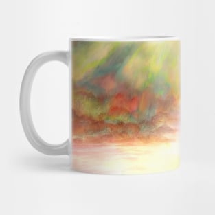 Fishing near waterfall Mug